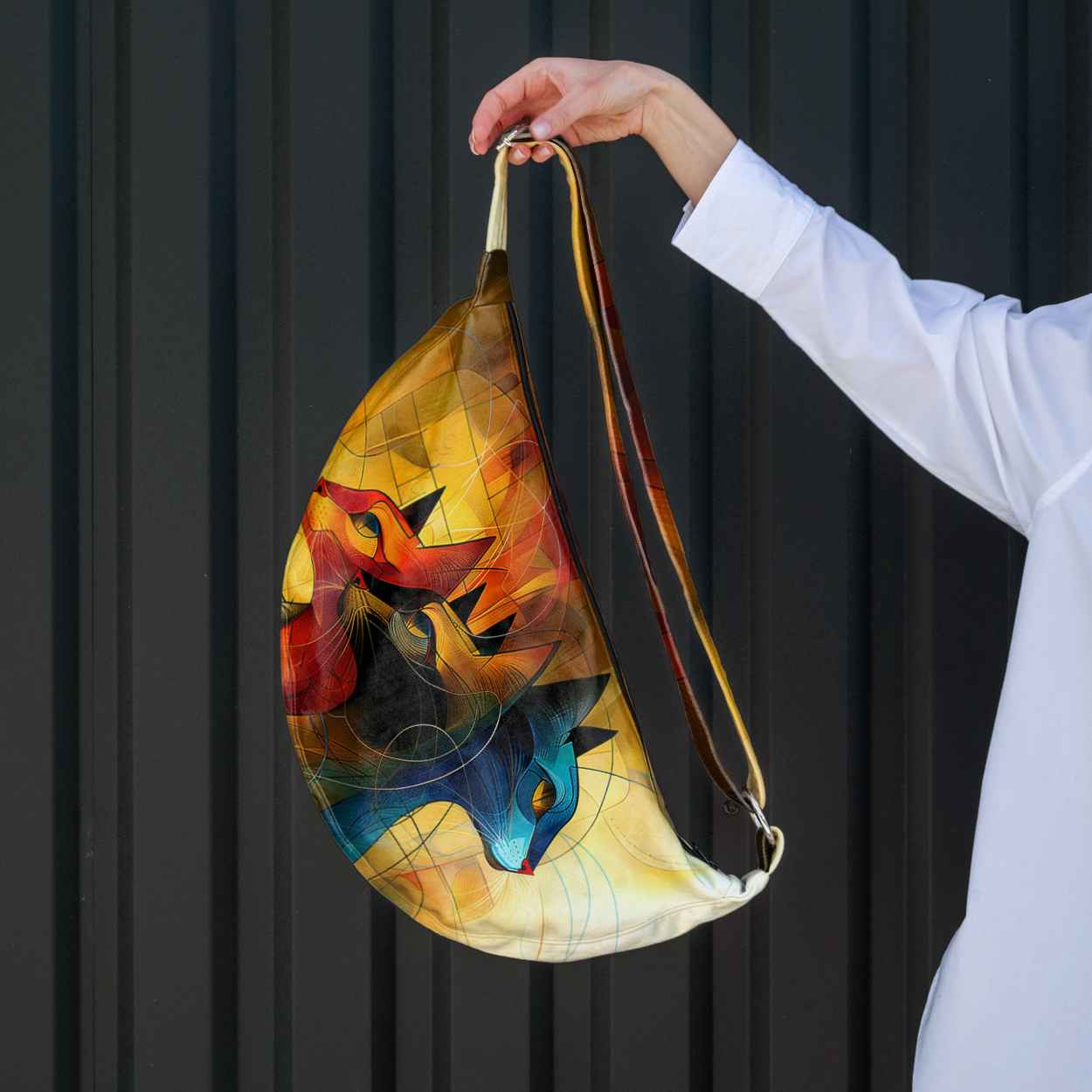 Hobo bag Imagine „Kunst Katze“