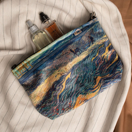 Kosmetiktasche Vincent van Gogh „Feld mit pflügenden Bauern“