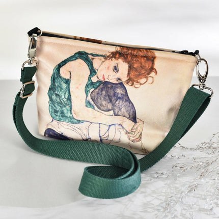 Kosmetiktasche Egon Schiele „Sitzende Frau mit angezogenen Beinen“