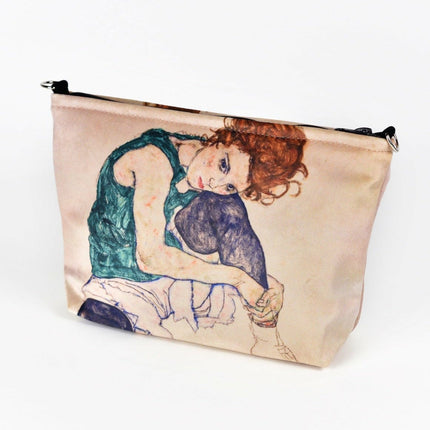Kosmetiktasche Egon Schiele „Sitzende Frau mit angezogenen Beinen“