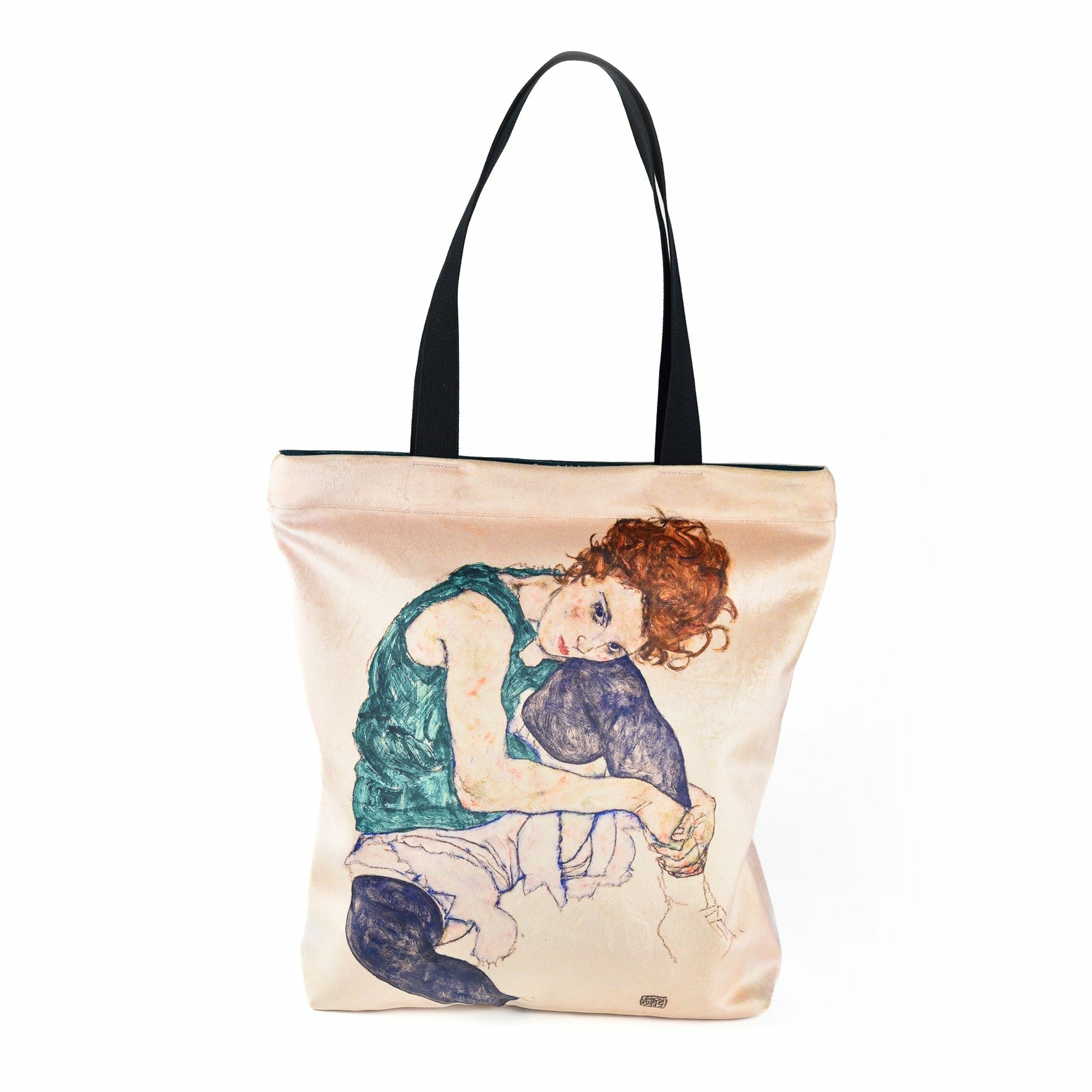 Einkaufstasche Egon Schiele „Sitzende Frau mit angezogenen Beinen“
