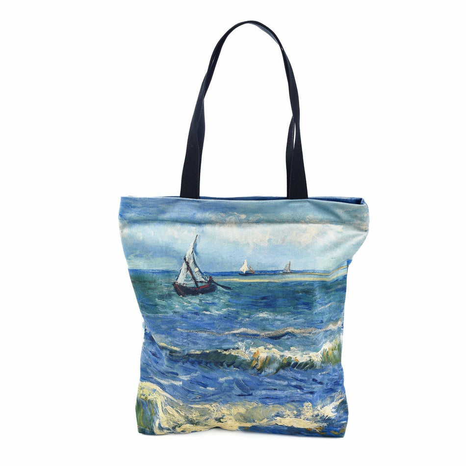 Einkaufstasche Vincent van Gogh „Das Meer bei Les Saintes-Maries-de-la-Mer“
