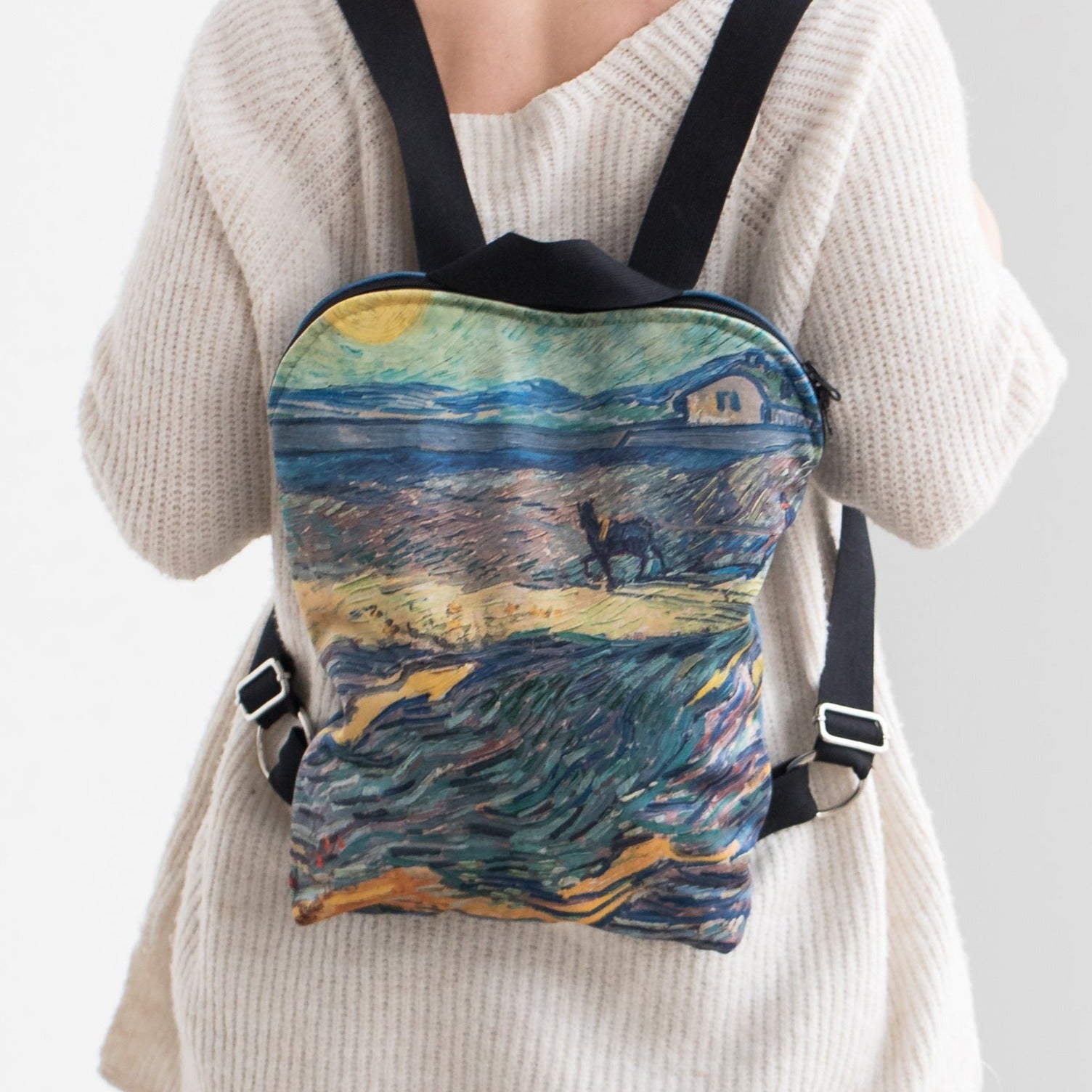 Rucksack Nr. 1 Vincent van Gogh „Feld mit pflügenden Bauern“
