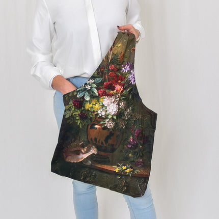Mai Handtasche Gregorius van Os „Stillleben mit Blumen in einer griechischen Vase“