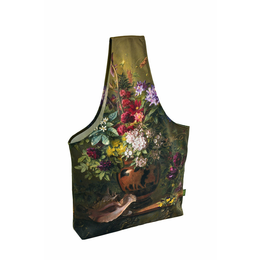 Mai Handtasche Gregorius van Os „Stillleben mit Blumen in einer griechischen Vase“