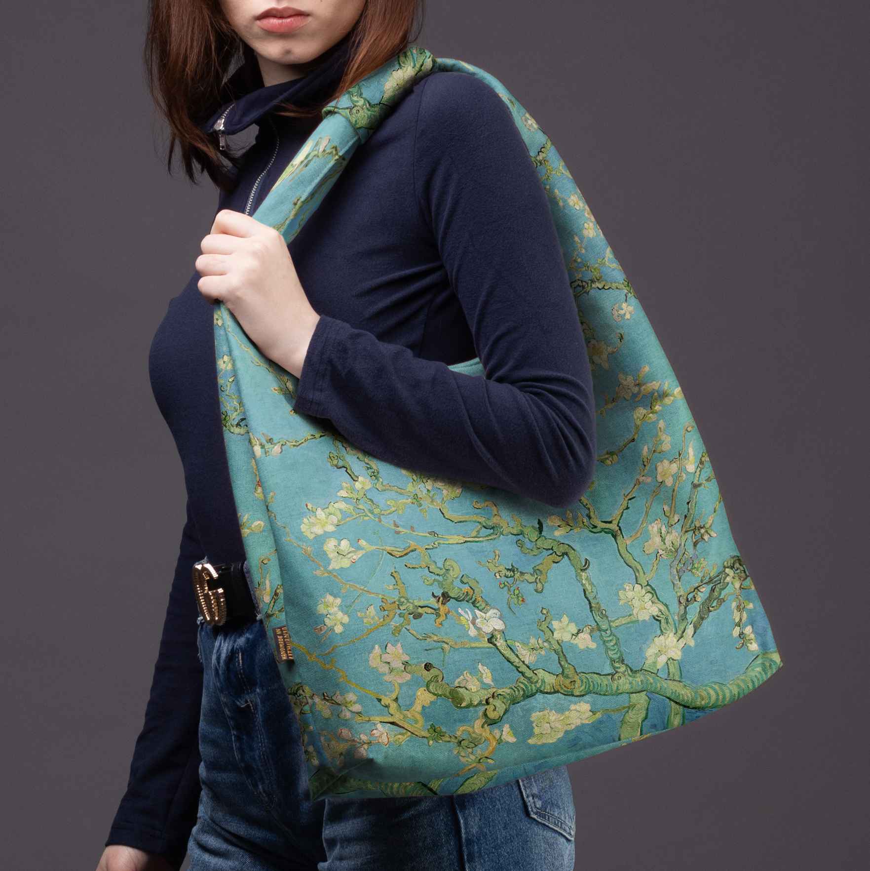 Mai Handtasche Premium Vincent van Gogh „Mandelblüte“