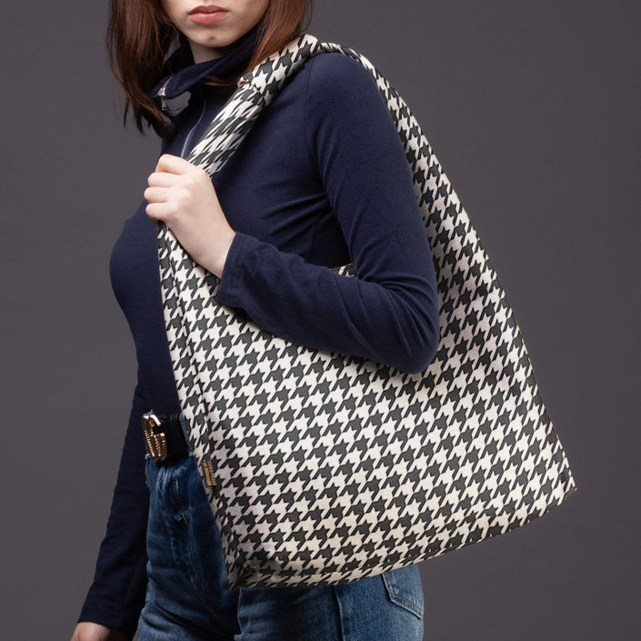 Mai Handtasche Premium Classy „Pied-de-poule“