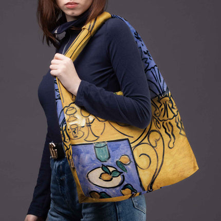 Mai Handtasche Premium Henri Matisse „Interior, Yellow & Blue