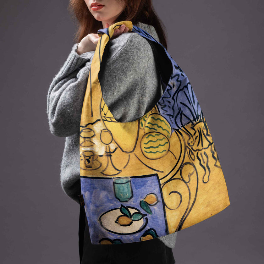 Mai Handtasche Premium Henri Matisse „Interior, Yellow & Blue