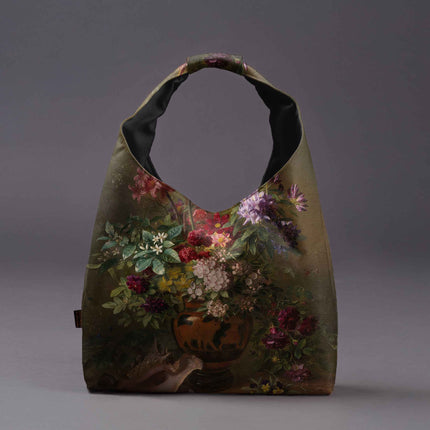 Mai Handtasche Premium Gregorius van Os „Stillleben mit Blumen in einer griechischen Vase“