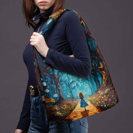 Mai Handtasche Premium Imagine „Alices Reise“