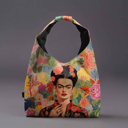 Mai Handtasche Premium Imagine „Frida in Blumen“