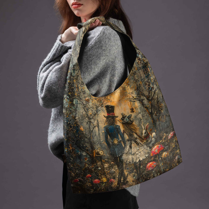 Mai Handtasche Premium Imagine „Alice und der Hutmacher“