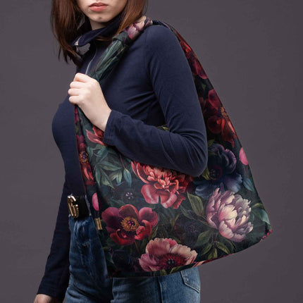 Mai Handtasche Premium Imagine „Pfingstrosen Nacht“