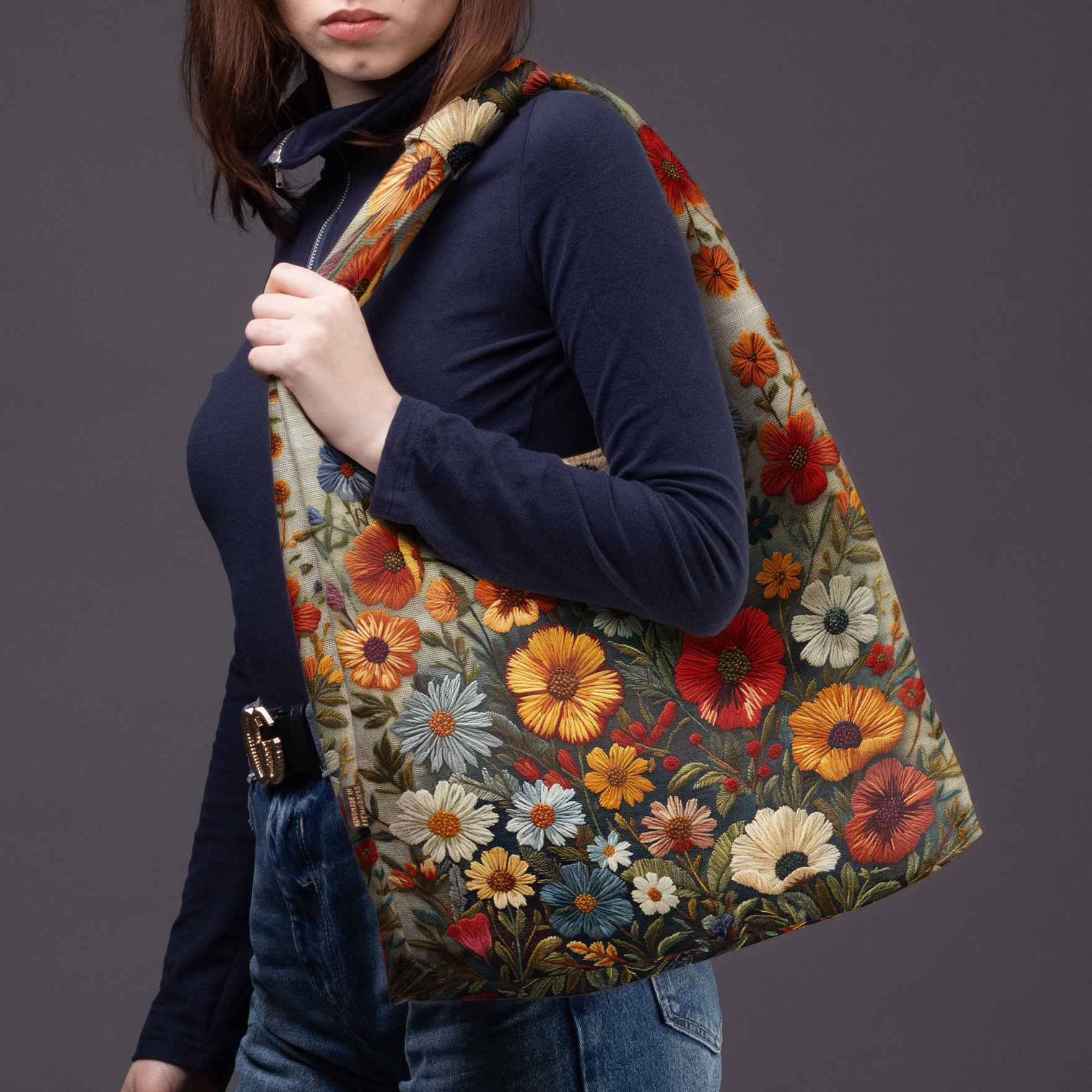 Mai Handtasche Premium Imagine „Ein Strauß Fäden“