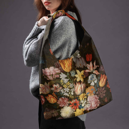 Mai Handtasche Premium Ambrosius Bosschaert „Stillleben mit Blumen“