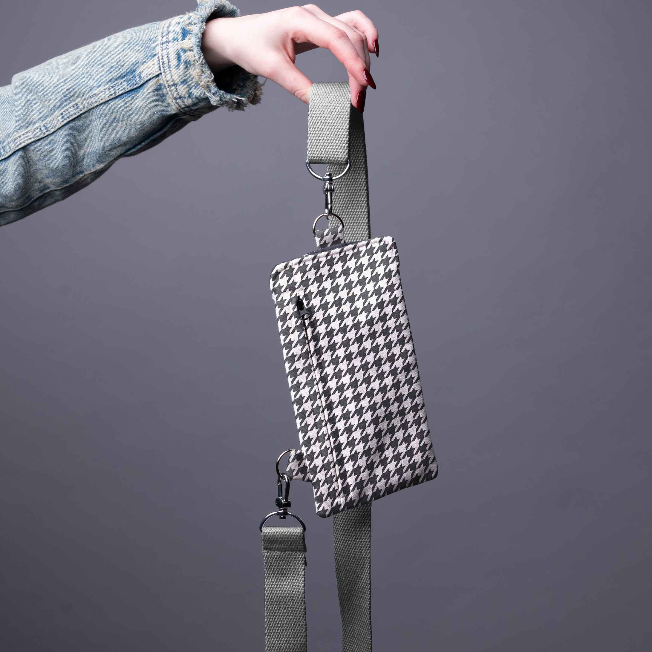 Fünfte Tasche Classy „Pied-de-poule“