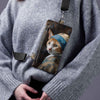 Fünfte Tasche Imagine „Katze mit Perlenohrring“