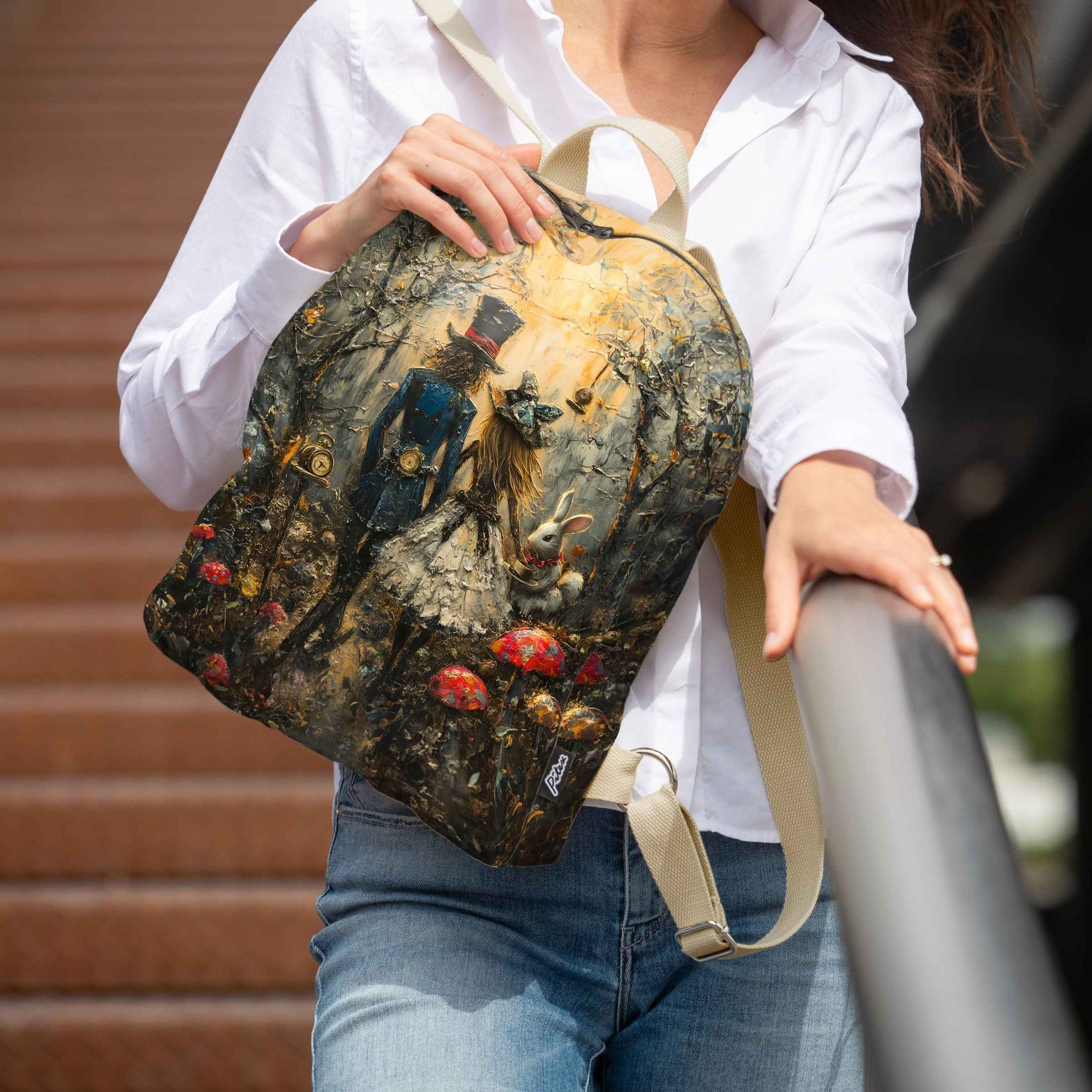 Rucksack Nr. 2+ Imagine „Alice und der Hutmacher“