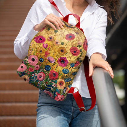 Rucksack Nr. 2+ Imagine „Blumen für Klimt“