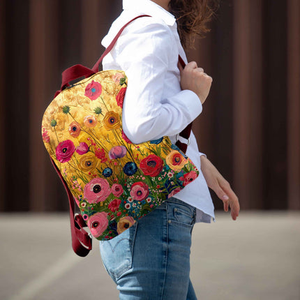 Rucksack Nr. 2+ Imagine „Blumen für Klimt“