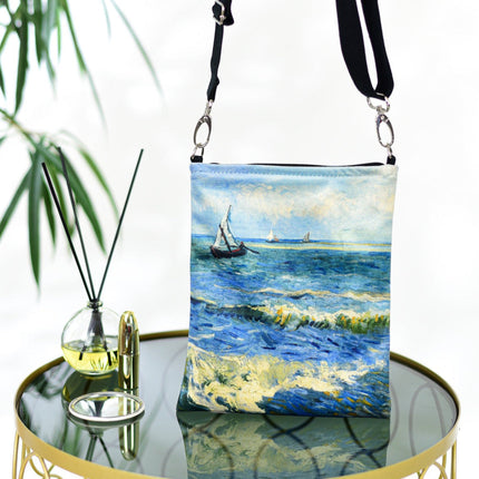 Umhängetasche Vincent van Gogh „Das Meer bei Les Saintes-Maries-de-la-Mer“