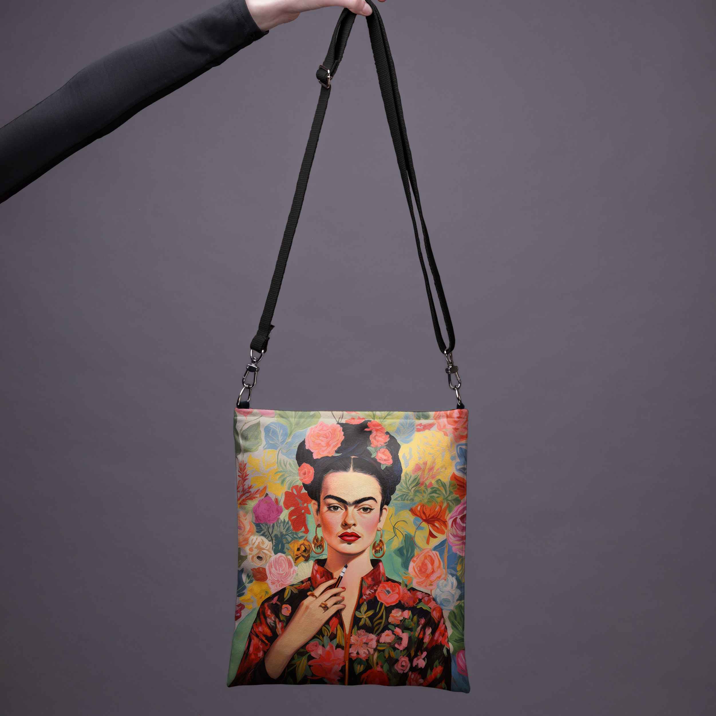 Umhängetasche Imagine „Frida in Blumen“