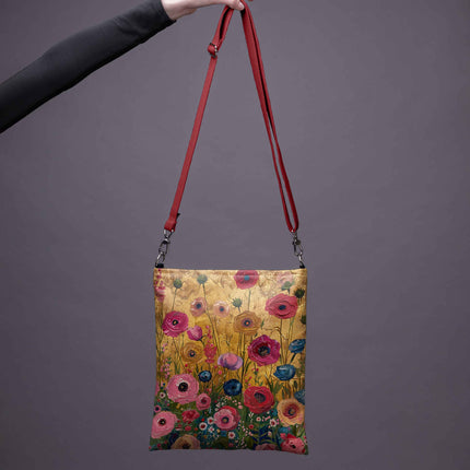 Umhängetasche Imagine „Blumen für Klimt“