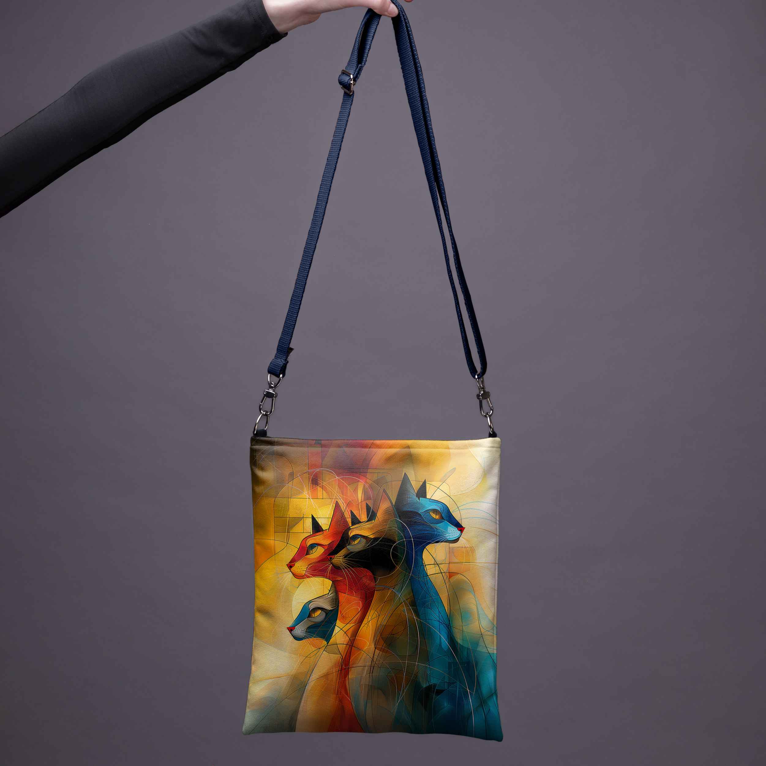 Umhängetasche Imagine „Kunst Katze“