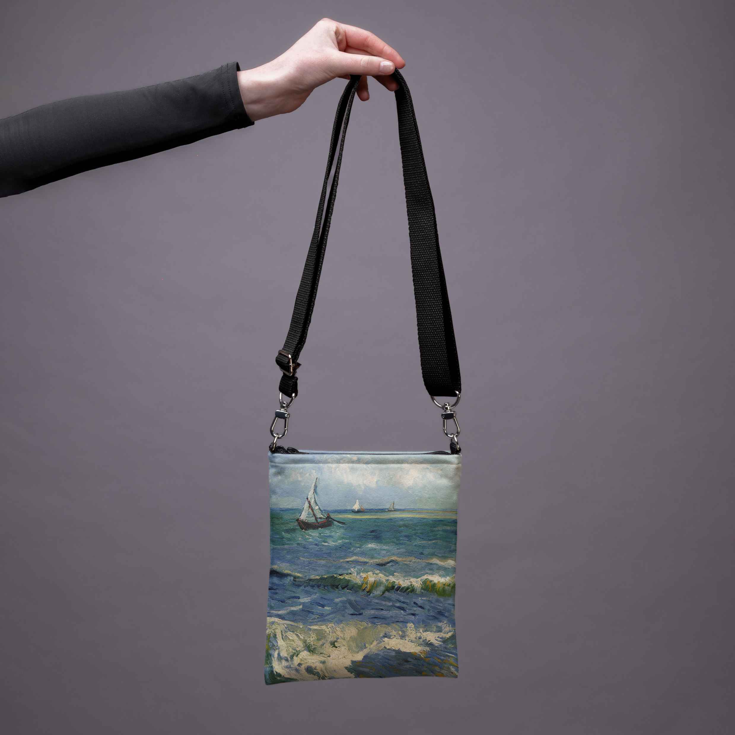 Umhängetasche Vincent van Gogh „Das Meer bei Les Saintes-Maries-de-la-Mer“