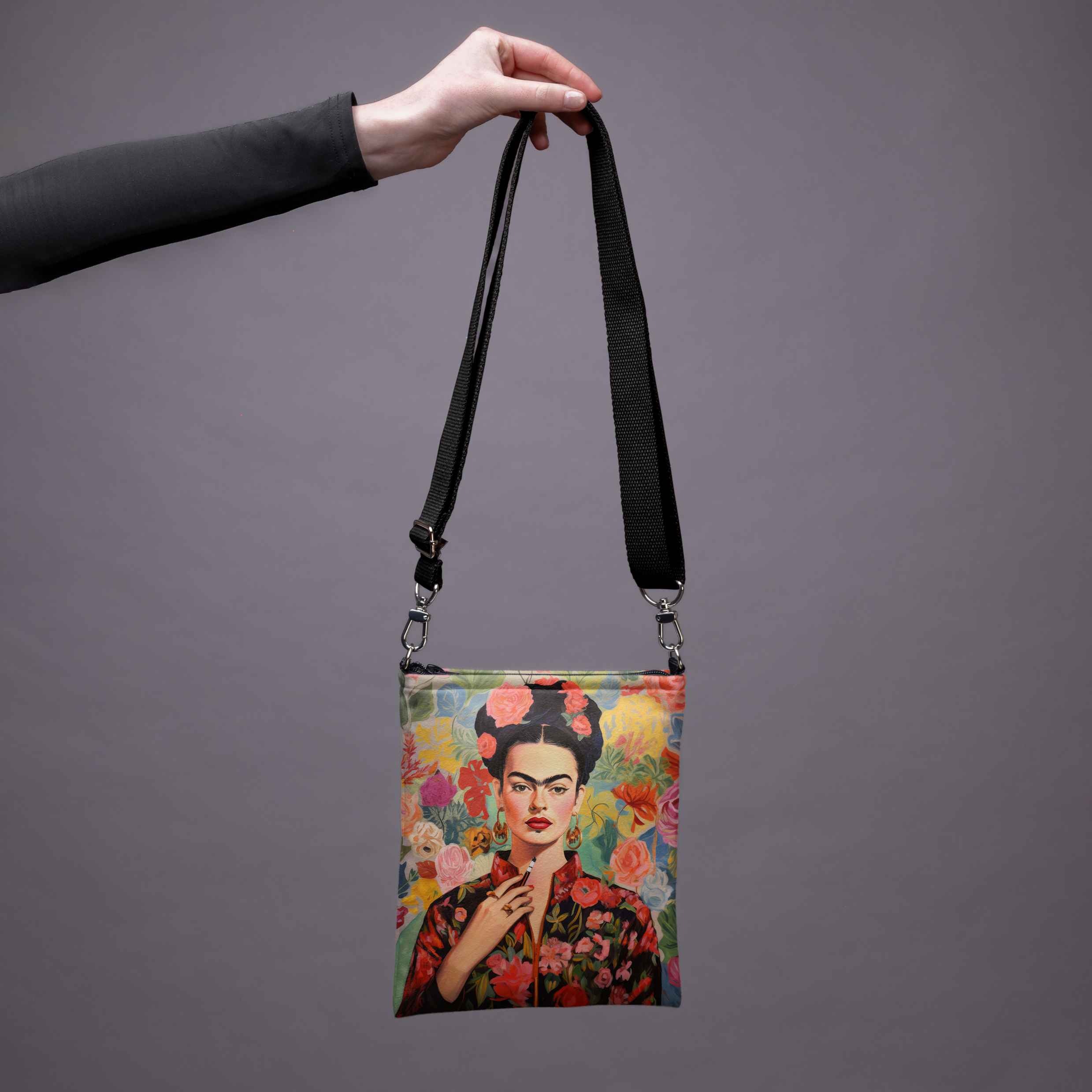 Umhängetasche Imagine „Frida in Blumen“