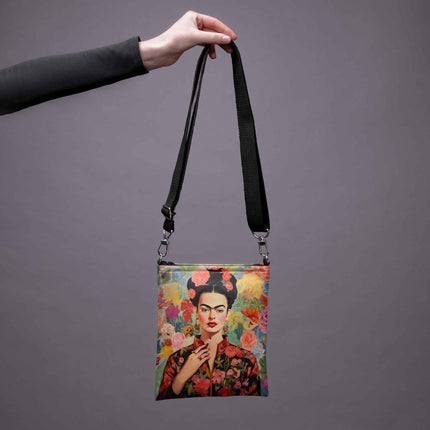 Umhängetasche Imagine „Frida in Blumen“