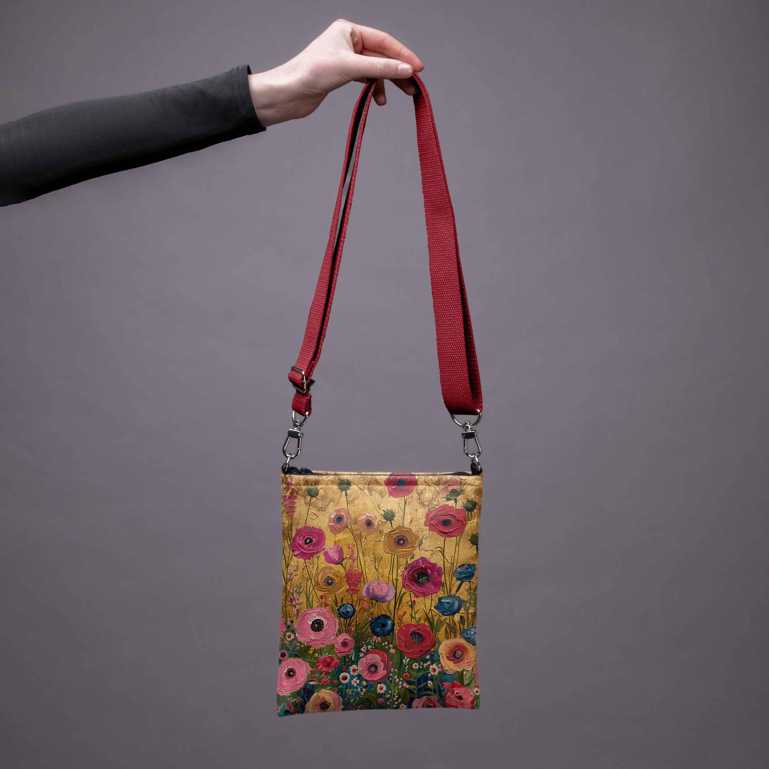 Umhängetasche Imagine „Blumen für Klimt“