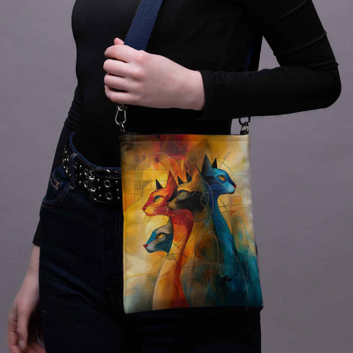 Umhängetasche Imagine „Kunst Katze“