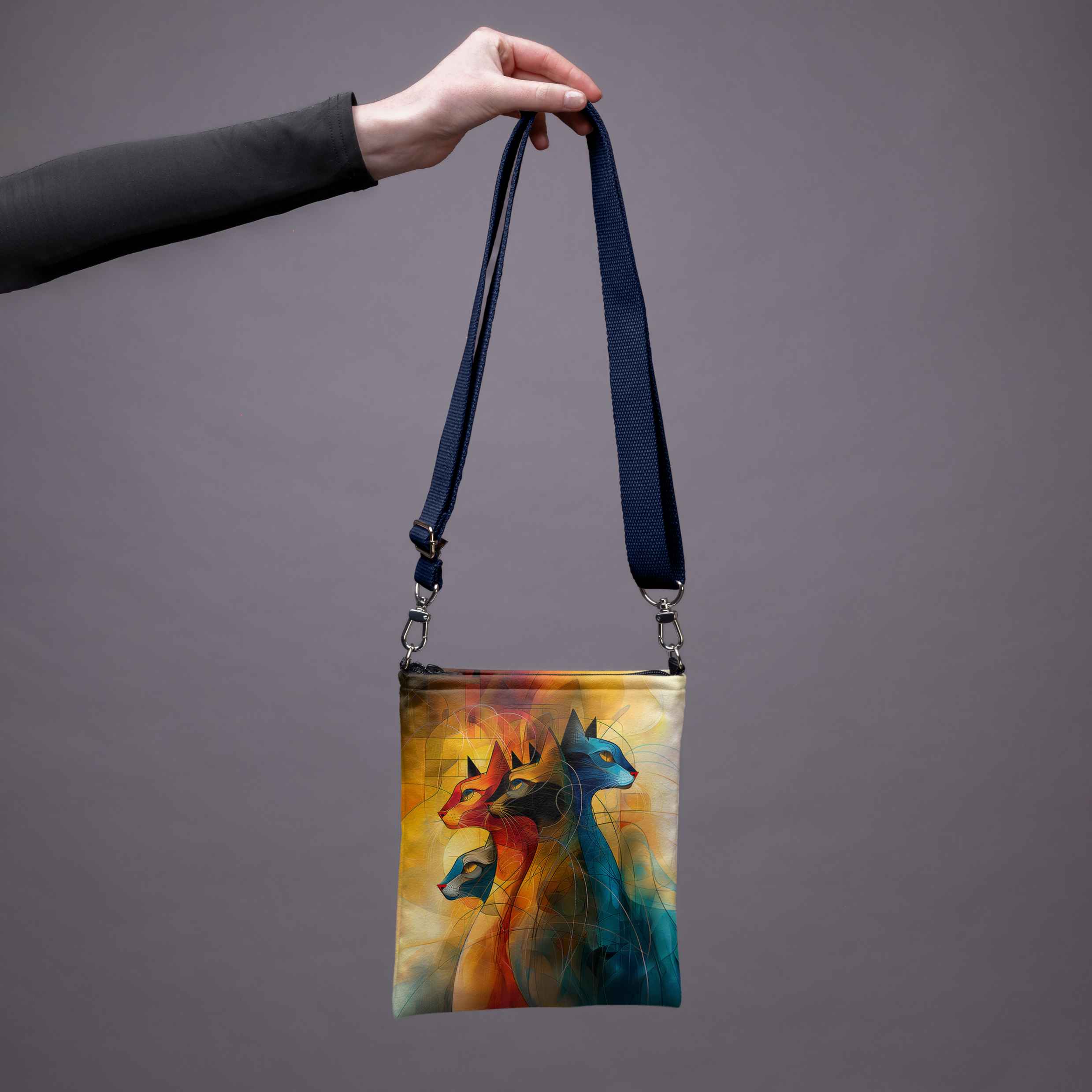 Umhängetasche Imagine „Kunst Katze“