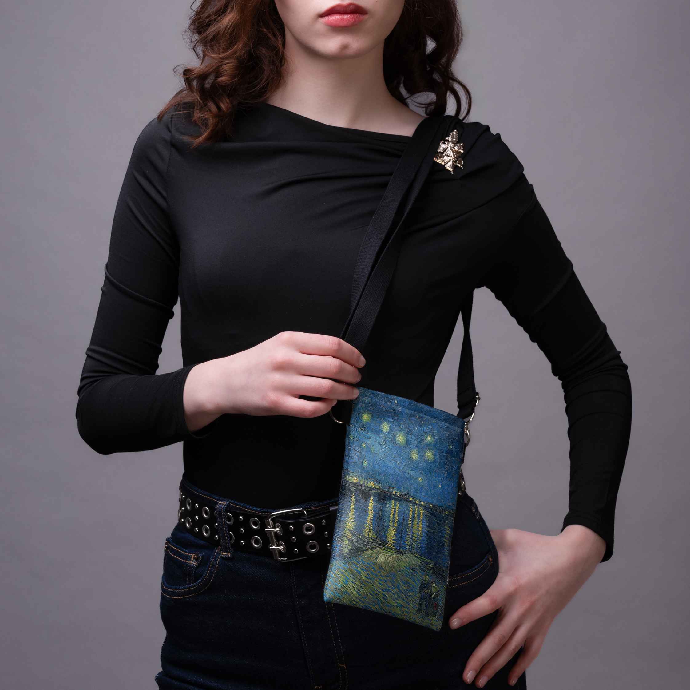 Handytasche Vincent Van Gogh „Sternennacht über der Rhône“