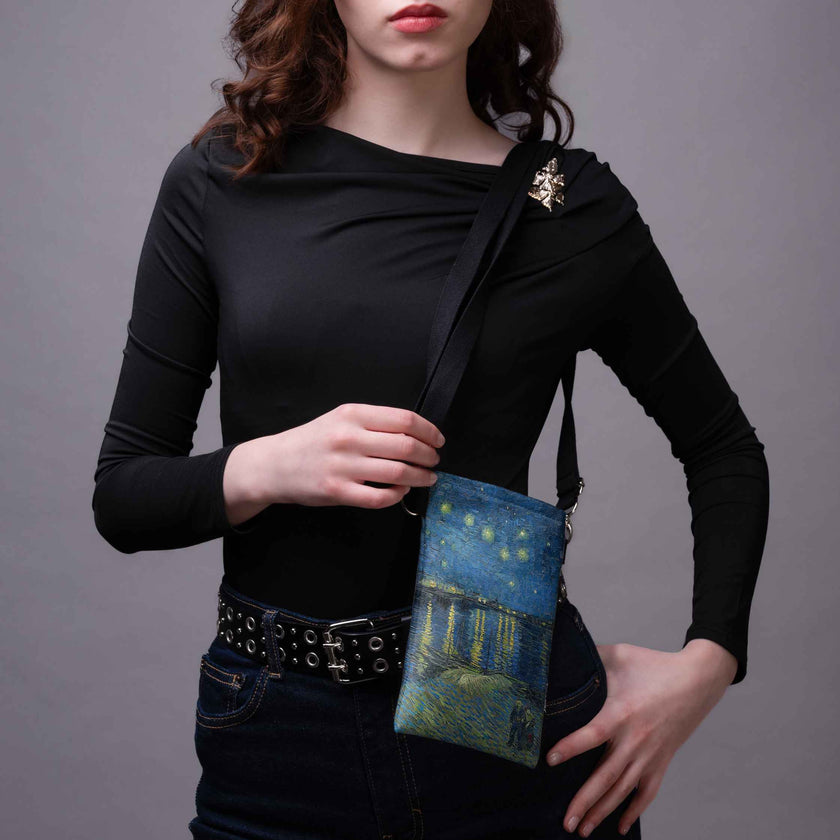 Handytasche Vincent Van Gogh „Sternennacht über der Rhône“