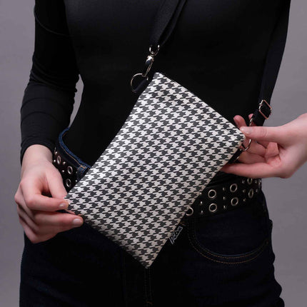 Handytasche Classy „Pied-de-poule“