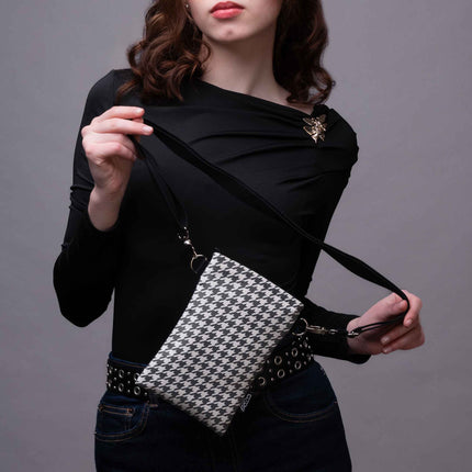 Handytasche Classy „Pied-de-poule“