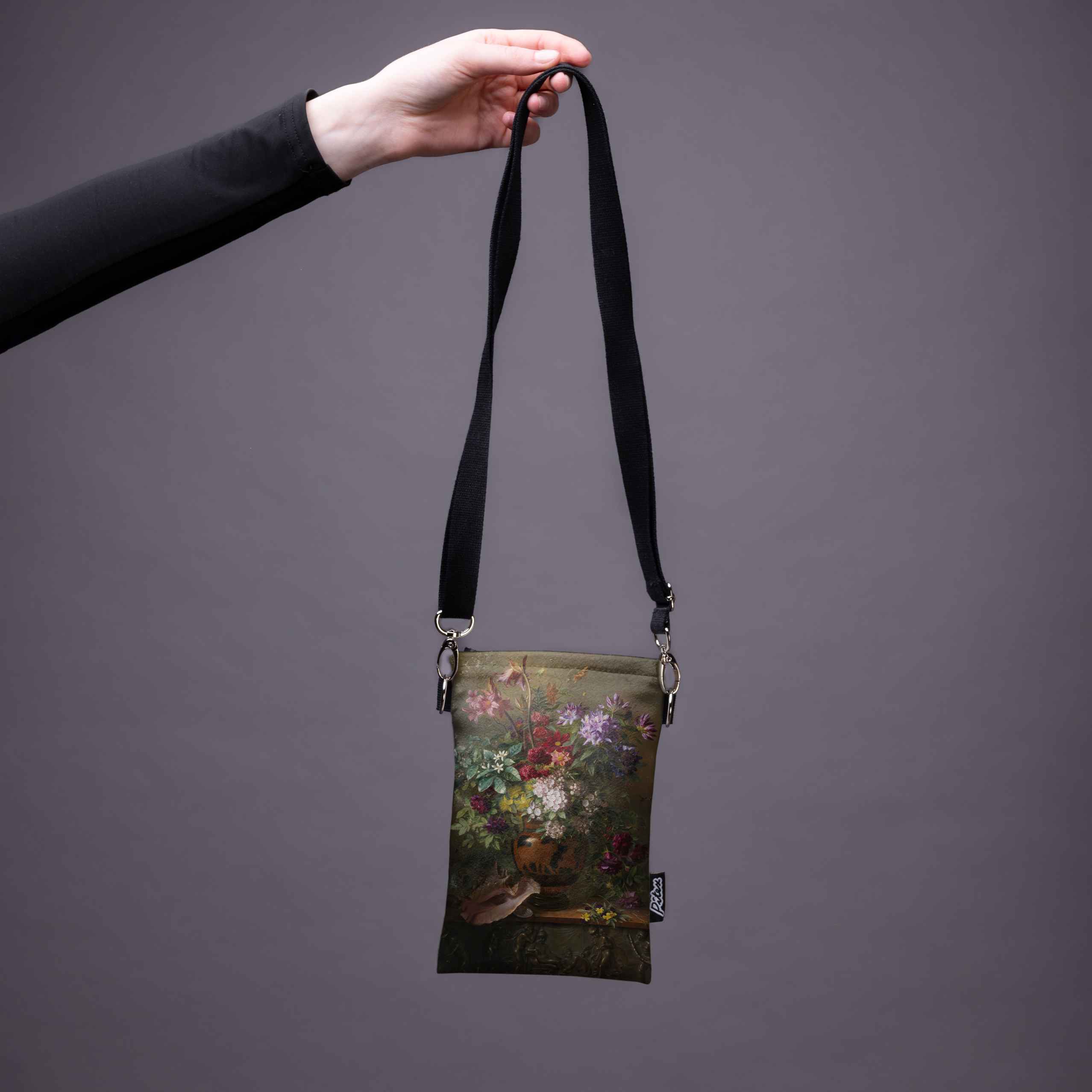 Handytasche Gregorius van Os „Stillleben mit Blumen in einer griechischen Vase“