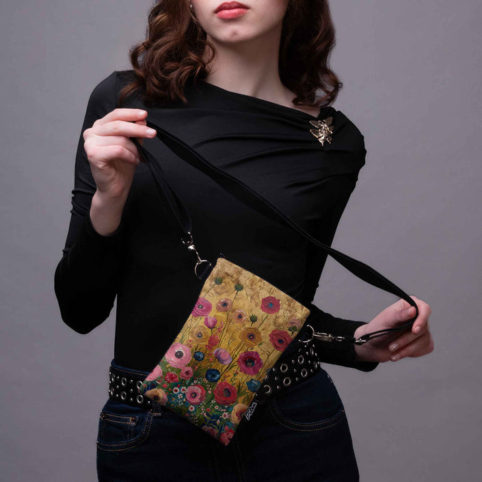Handytasche Imagine „Blumen für Klimt“