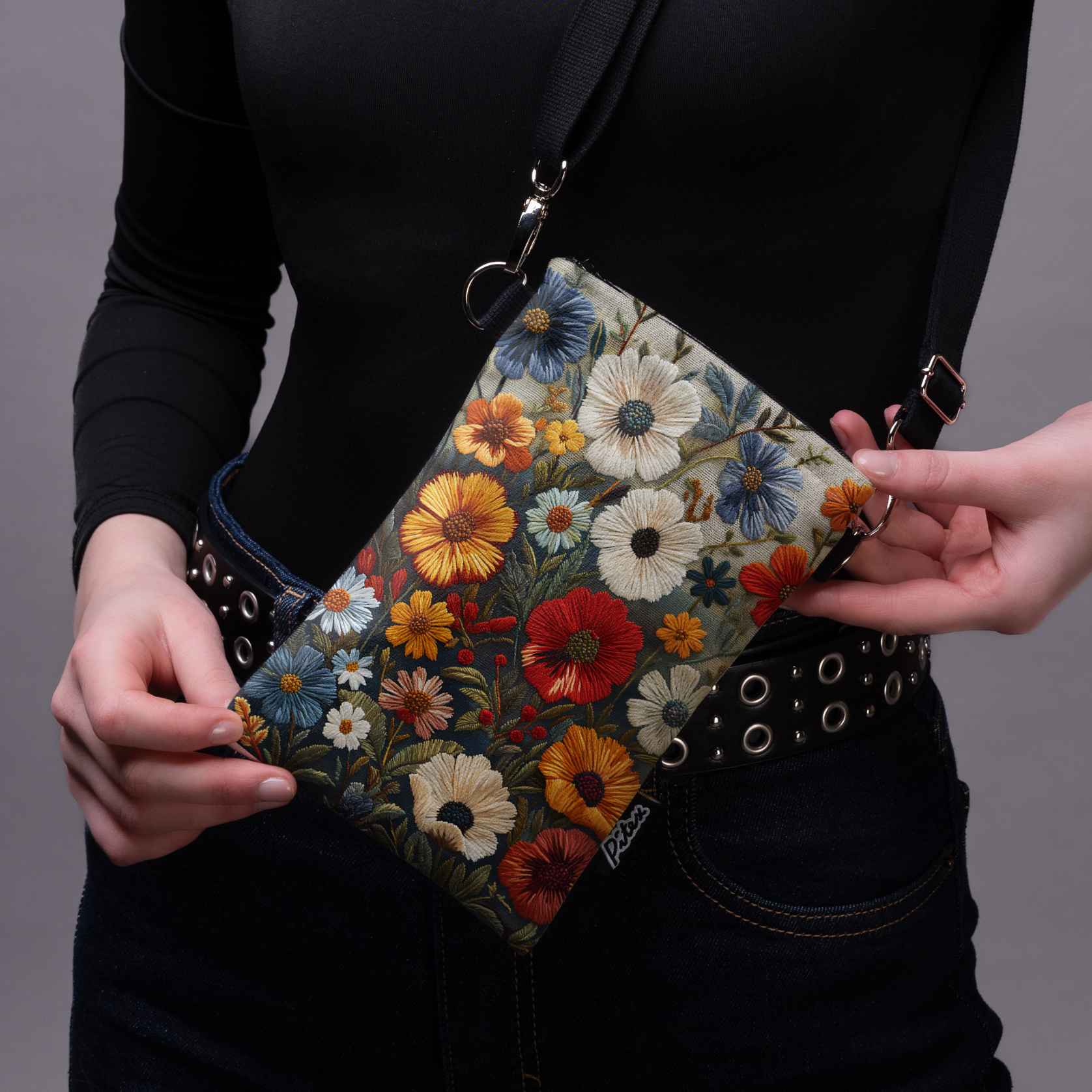 Handytasche Imagine „Ein Strauß Fäden“