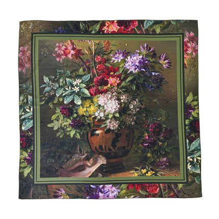 Halstuch Gregorius van Os „Stillleben mit Blumen in einer griechischen Vase“