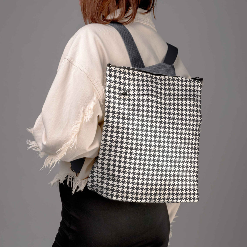 Rucksack Nr. 3 Classy „Pied-de-poule“
