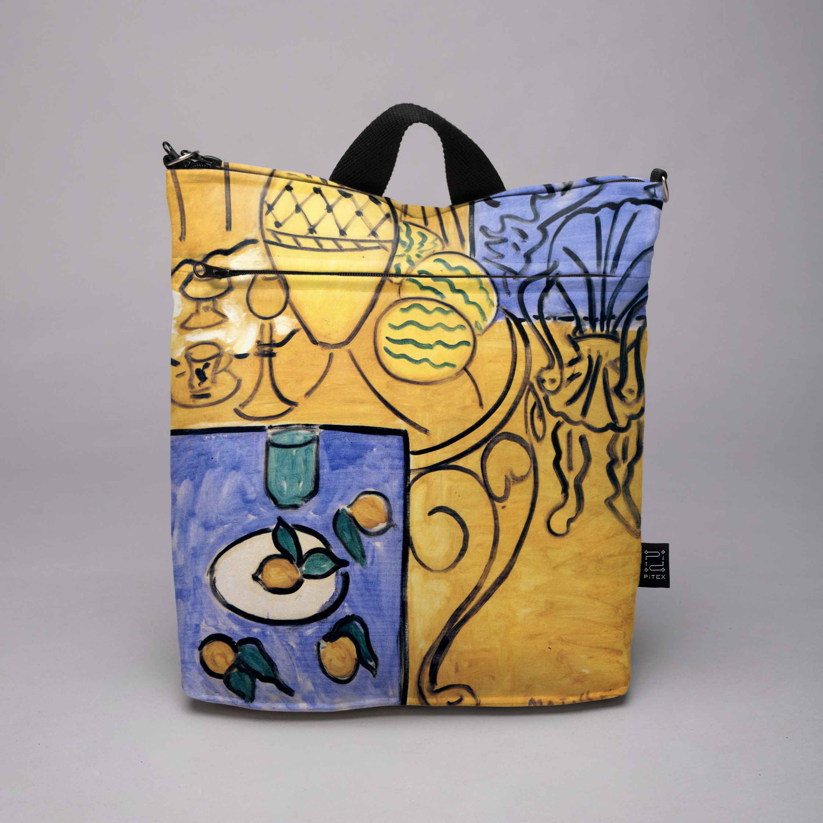 Rucksack Nr. 3 Henri Matisse „Interior, Yellow & Blue