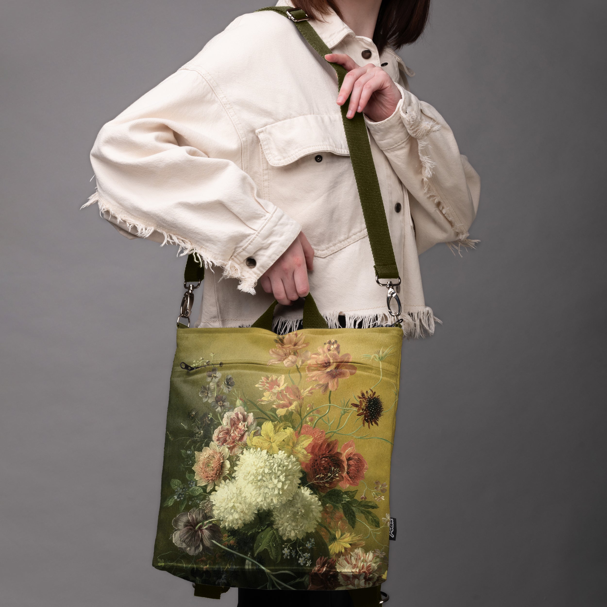 Rucksack Nr. 3 Gregorius van Os „Stillleben mit Blumen“
