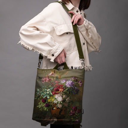 Rucksack Nr. 3 Gregorius van Os „Stillleben mit Blumen in einer griechischen Vase“