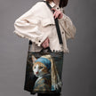 Rucksack Nr. 3 Imagine „Katze mit Perlenohrring“