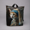 Rucksack Nr. 3 Imagine „Katze mit Perlenohrring“