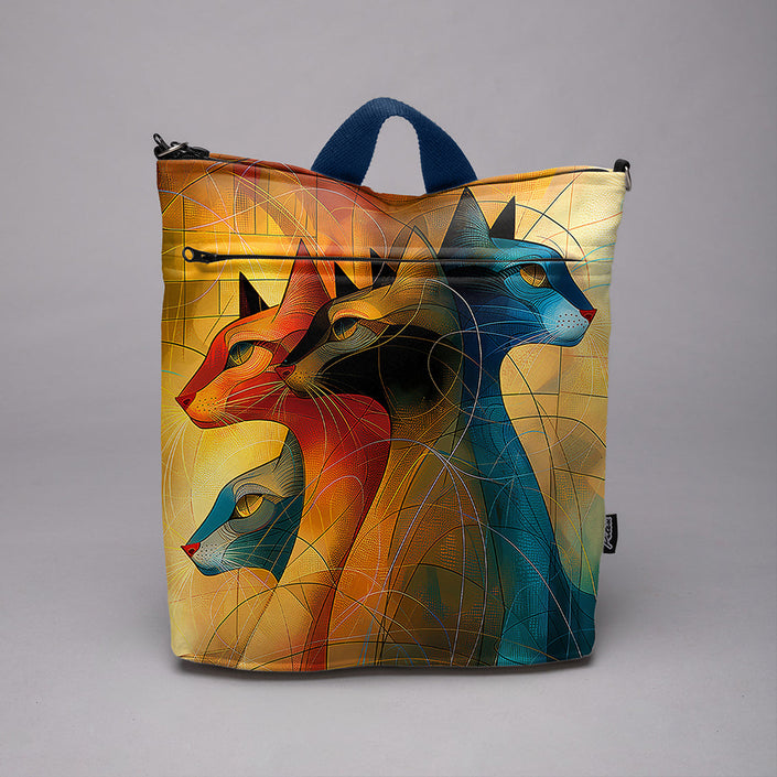 Rucksack Nr. 3 Imagine „Kunst Katze“